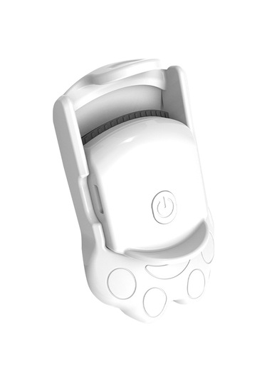 Wezone Beyaz Kedi Pencesi Elektrikli Kirpik Kaşıyak, 3.7v Isıtmalı Sabit Tutucu, Taşınabilir Mini Model