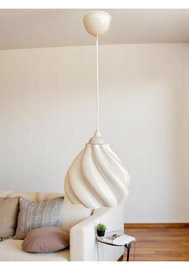 Rüzgar Gülü Modern Sarkıt Avize Nestvibe Beyaz