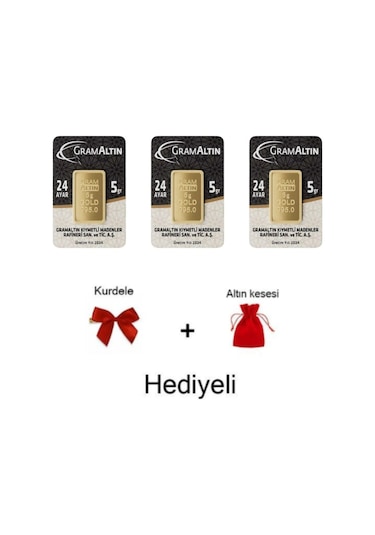 Vıctorıa Gold 3 Adet 5 Gr 24 Ayar 995 Altın (Nadir Yada Gar )