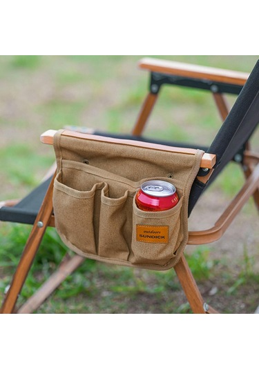 Homyl Koltuk Yan Cep Sandalye Kamp Atıştırmalıkları Haki Haki Çok Renkli