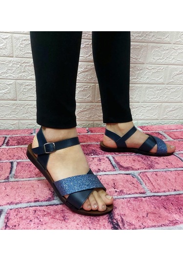 Jasmine Lacivert Kadın Sandalet AYKSNDLT-000051