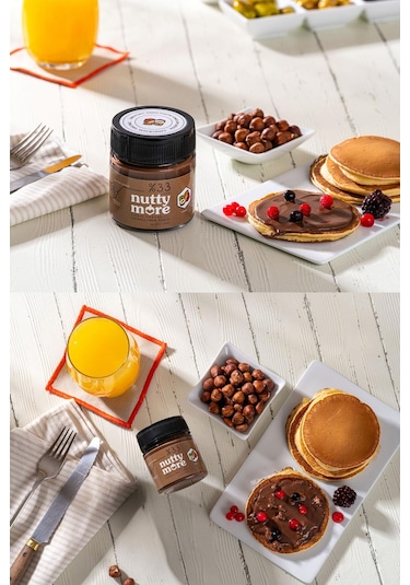 Nutty More %33 Fındık Parçacıklı Kakaolu Fındık Ezmesi 200 Gr X 5 Adet