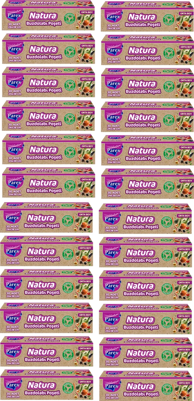Natura Buzdolabı Poşeti Orta Boy 20 Li 24 Paket