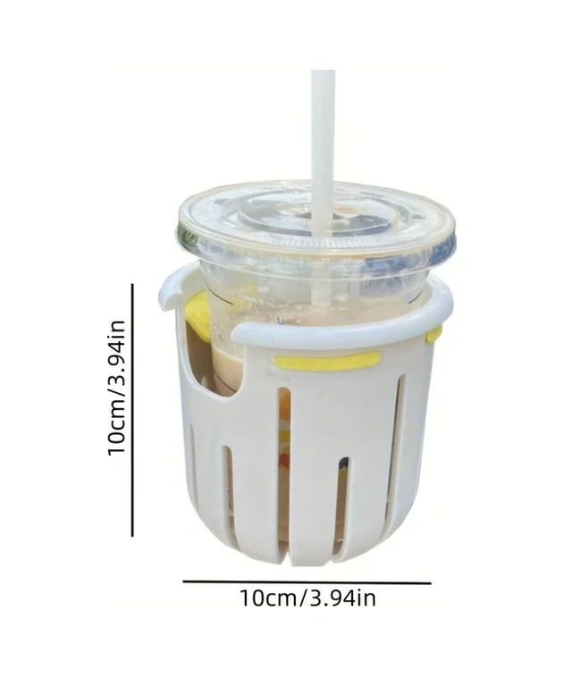 Globalbloom Pembe Sarı Aksanlı Abs Bardak Tutucu Bisiklet Scooter Tekerlekli Sandalye