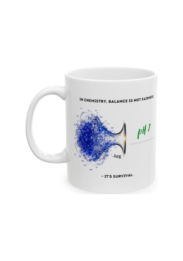 Kimya Temalı Beyaz Kupa Bardak Kimyacılar Ve Bilim Severler İçin Eğlenceli Hediye Beyaz