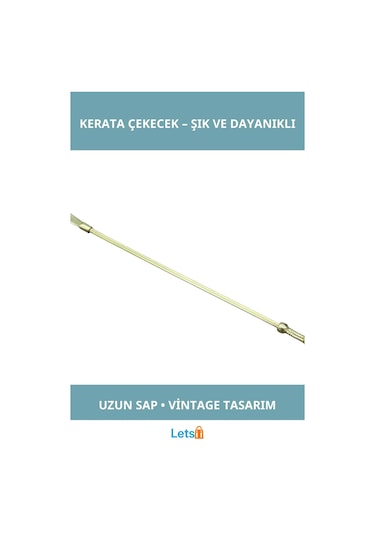 Letsii Pirinç Uzun Saplı Şık Dayanıklı Kerata Çekecek