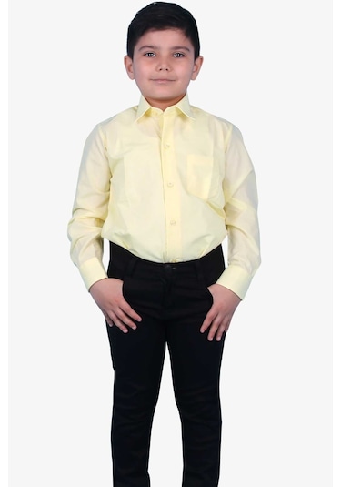 Breeze Erkek Çocuk Gömlek Basic 3-14 Yaş, Sarı