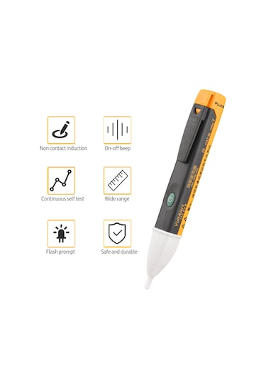 Springsun Fluke Mini El Tipi Temasız Voltaj Test Cihazı, 200-1000v Ac Sesli-ışıklı Alarm