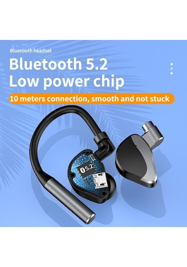 Vaorlo L15 Bluetooth 5.2 Hd Mikrofonlu Tek Dokunuşlu Kulaklık Ipx5 Tüm Akıllı Telefonlar İçin Su Geçirmez Kulaklık İş Kulaklıkları
