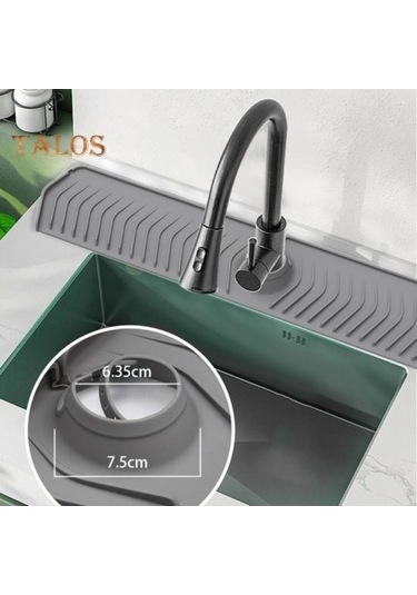 Gri Lavabo Sıçrama Pedi Iyi Tokluk Kuru Tutmak Silikon Kullanışlı Mutfak Lavabo Musluğu Sıçrama Koruma Mat Ev Gereçleri Gri