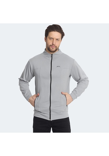 Slazenger KAGISONA IN Erkek Sweatshirt Gri