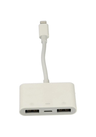 Ilkeshop Newface Apr23 Apple, Uyumlu iPhone Otg 3in1 - Beyaz
