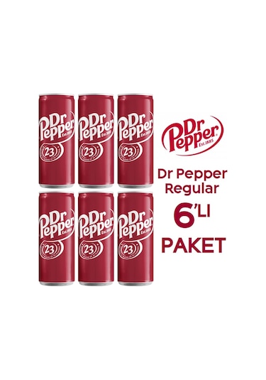 Dr Pepper Cherry Karışık Aromalı Gazlı İçecek 6 x 330 ML
