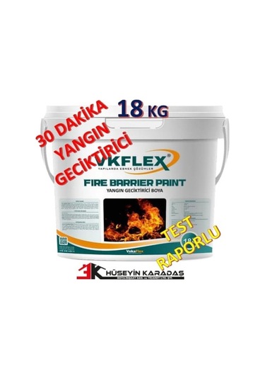 VKFLEX ANTİ FİRE PAİNT BARRIER YANGIN GECİKTİRME BOYA 18 KG BEYAZ