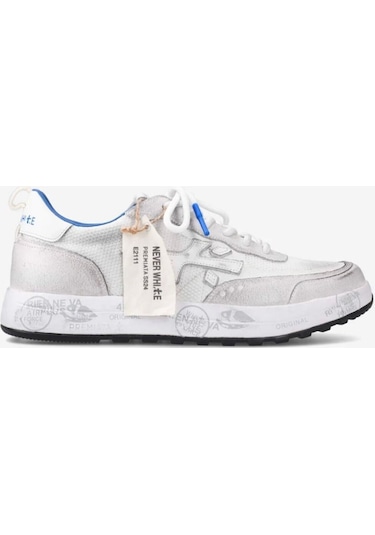 Premiata Limited Edition Erkek Sneakers Nous 6657 Beyaz - Mavi