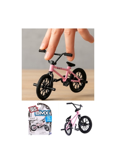 Tech Deck Bmx Bisikleti Cult Pembe Gerçek Metal Çerçeve Parmak Bisiklet Oyuncak Model 12