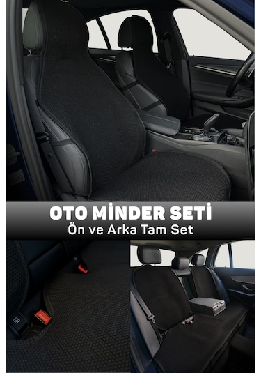 Minderland Mindra Serisi Ssangyong Actyon 2006 - 2010 Uyumlu Oto Koltuk Minder Seti - Siyah