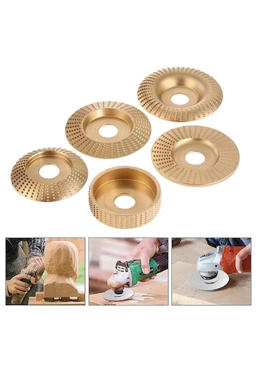 Ahşap İşleme Törpü Disk Seti 5 Parça Avuç Taşlama İçin