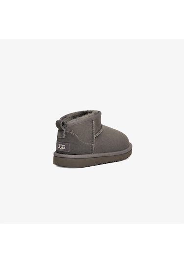 Ugg Classic Ultra Mini Çocuk Gri Bot Düz 1130750k Gri