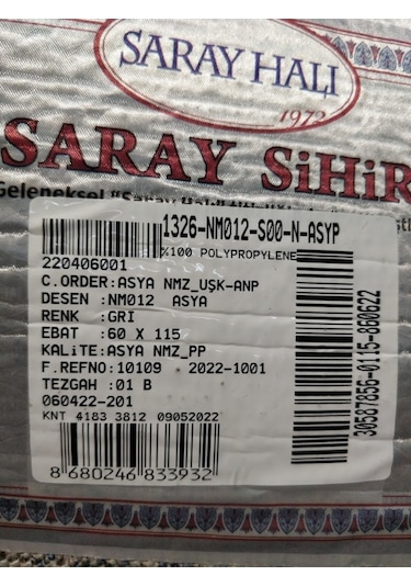 Halı Sarayı Sihir Namazlık Seccade Nm012 Gri