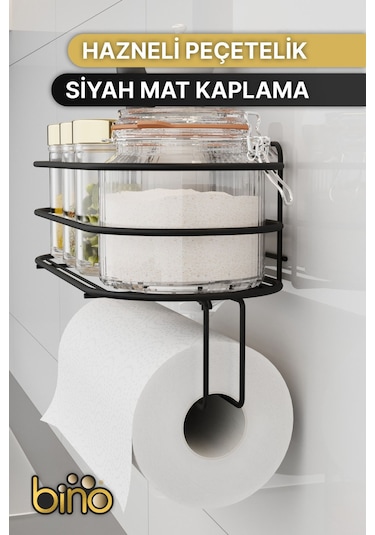 Rulo Havluluk Yapışkanlı Kağıt Havluluk Peçetelik Sofra Mutfak Servis Sunum Hazneli Havlu Organizeri