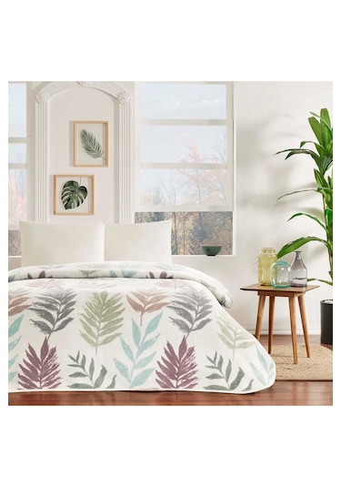 Taç Marty Çift Kişilik Battaniye Vizon Çok Renkli