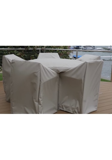 Kuzeyoto Bahçe Mobilya Sandalye Koruma Kılıf Branda Su Geçirmez Kahverengi