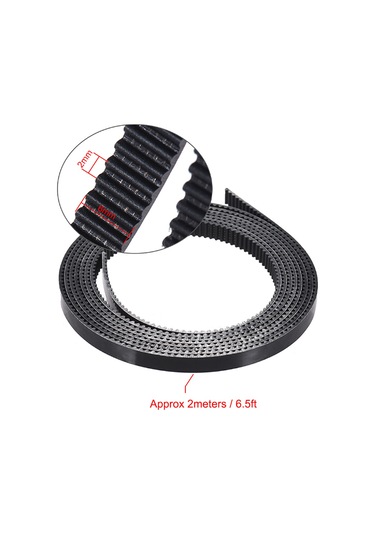 Konesam Anet 2gt Nilon Zamanlama Kayışı - 6mm Genişlik, 2m Uzunluk, 3d Yazıcı İçin Hassas Aktarım