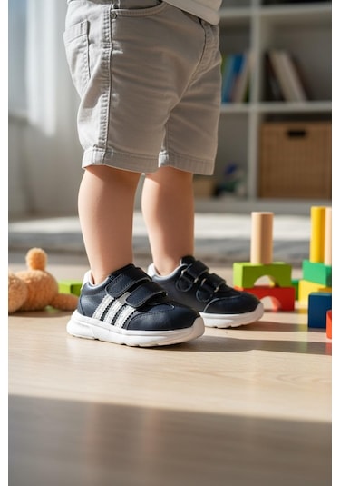 Tuğba Ortopedi 142 Bebek Deri Sneaker Lacivert