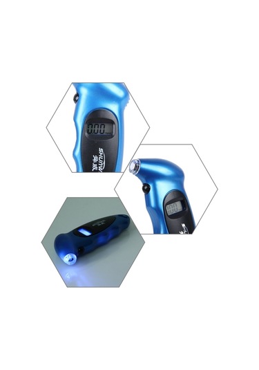 Sones Shunweı Sd-2802 Dijital Lastik Basıncı Ölçer 150 Psı 4 Ayar Mavi