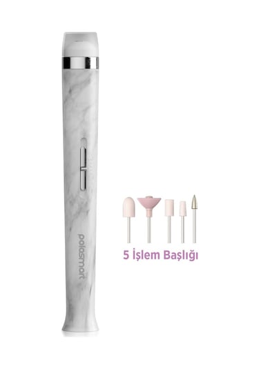 Polosmart Psc101 Şarjlı Led Işıklı 5 Başlıklı 2 Kademeli Manikür Pedikür Seti