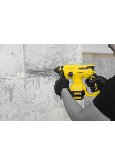 Rtrmax RTX2095 Şarjlı Sds Plus Kırıcı ve Delici Kömürsüz 2.2Jul 22mm 2x4 Ah Çift Akü X-Lion