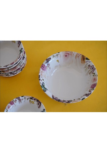 Mitra Dijital Baskılı 7'li Çerezlik Kase Şeffaf