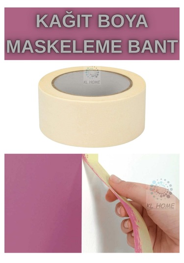 Boya İçin Maskeleme Kağıt Bant Unıversal En:48mm X Uzunluk:25 Metre