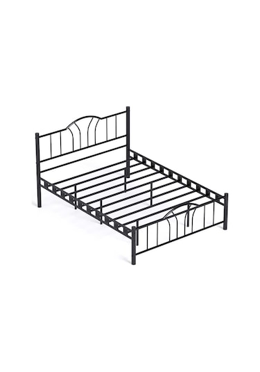 Argimo Bella Çift Kişilik Ferforje Metal Karyola Siyah 140 x 200