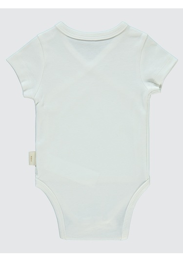 Civil Baby Bebek Organik Çıtçıtlı Badi 0-3 Ay Ekru Ekru