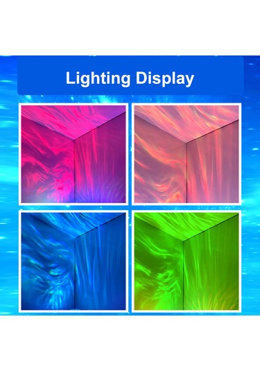 Yunboo Led Projeksiyon Müzik Işığı - Bluetooth Hoparlörlü, Ses Kontrollü, Şarjlı Odalar İçin Ambiyans Lambası