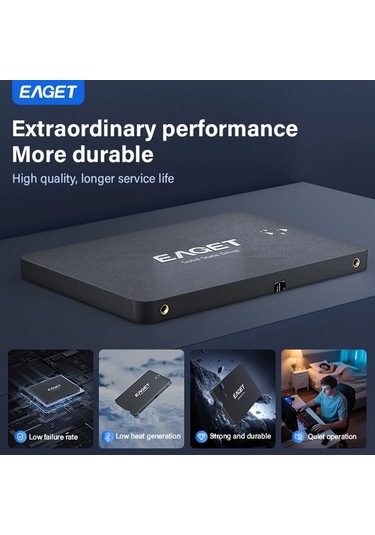 Xuweiwei Eaget 2.5" Sata Iıı Ssd 120gb Yüksek Hızlı Dahili Katı Hal Sürücüsü Pc Laptop İçin