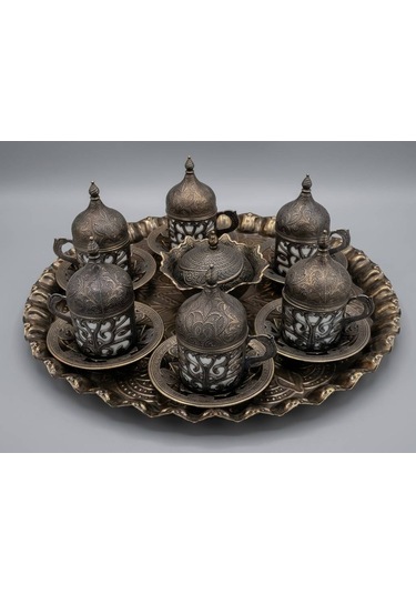 Elmas Sultan Bakır Kahve Fincan Takımı Diğer