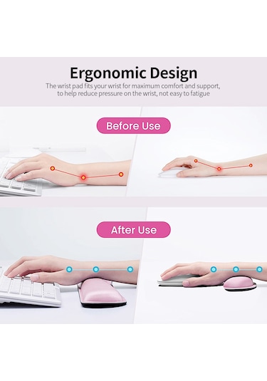 Bellek Köpüğü Klavye Fare Bileklik Seti Ofis Oyun Klavyesi,siyah