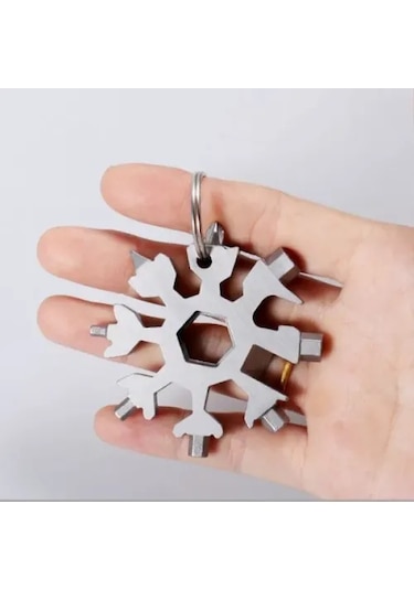 Çok Amaçlı Kar Tanesi Tornavida Seti 18 İn 1 Beyaz - Şeffaf