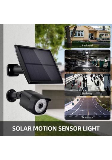 Wezone 2 Adet Güneş Enerjili Hareket Sensörlü Led Aydınlatma - Su Geçirmez Bahçe Ve Garaj Aydınlatması