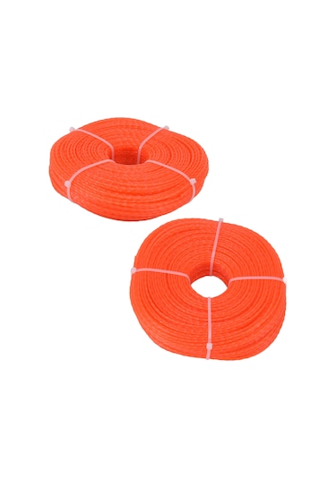 Geeroyoo 2.4mm 120m Nilon Pimzmiş Ağır Kırmızı Biçme Tel Spoli - Husqvarna, Ryobi, Stihl Uyumlu - Dayanıklı, Yüksek Verimli Bahçe Bakımı Aksesuarı