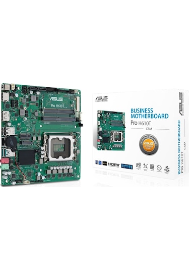 Asus Pro H610T-CSM 5600 MHz DDR5 PCIE 4.0 Soket 1700 Mini ITX Anakart