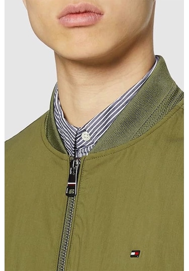 Tommy Hilfiger Erkek Authentıc Bomber Ceket Yeşil