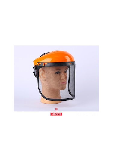 Maiyame Turuncu Üstlü Tel Ağı Kafa Tipi Maske - Bahçe Budama İçin Göz Ve Yüz Koruması, Sprey Engeli Güvenlik Koruyucu