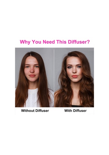 Springsun Evrensel Saç Kurutma Difüzörü - Dalgalı Ve Kıvırcık Saçlar İçin Mükemmel Şekillendirme Aracı