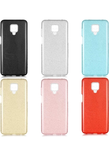 Xiaomi Redmi Note 9S Kılıf Zore Shining Simli Silikon Kılıf