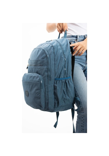 Ultra Hafif Çok Cepli Su Geçirmez Sırt Çantası Unisex Mavi Model: 571-1b - Mavi