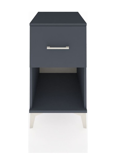 Kronos Komodin Tek Çekmeceli 44x59x80 Antrasit-antrasit Antrasit